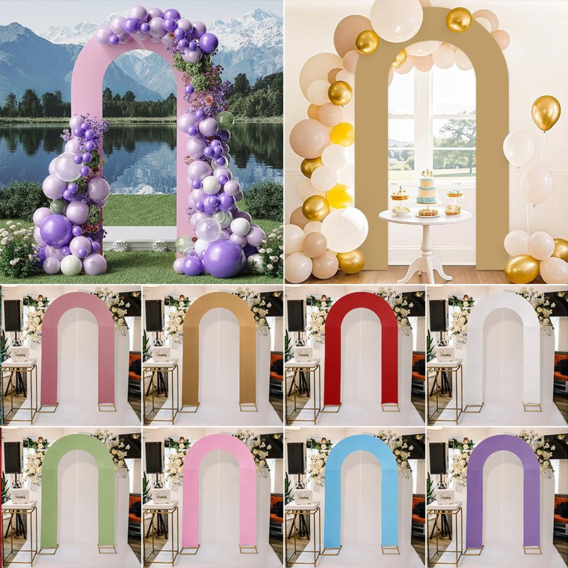 Wedding Support - High Elasticity U-Shaped Arch Backdrop Cover