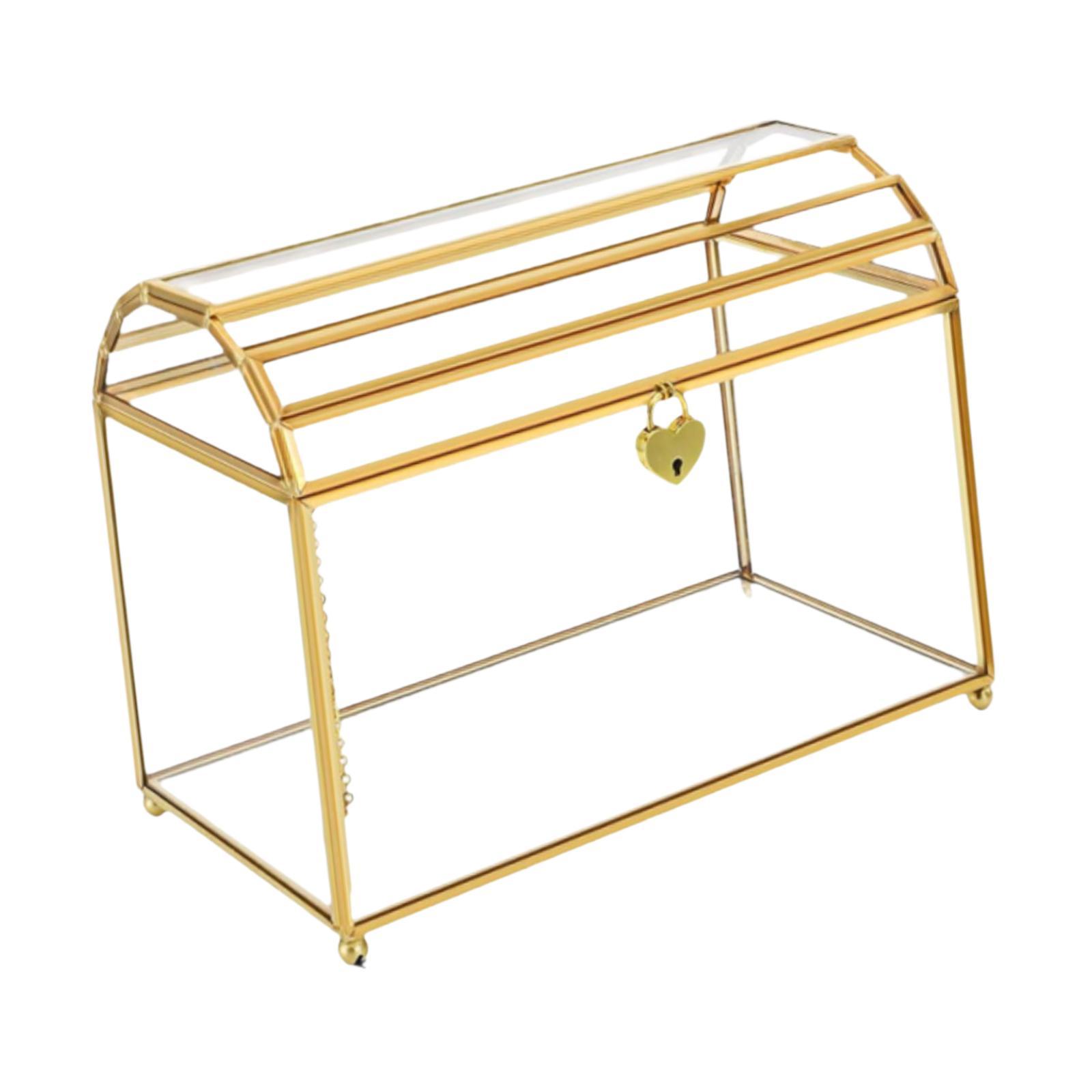 Wedding Card Box - Glass Wedding Card Box Portable Table