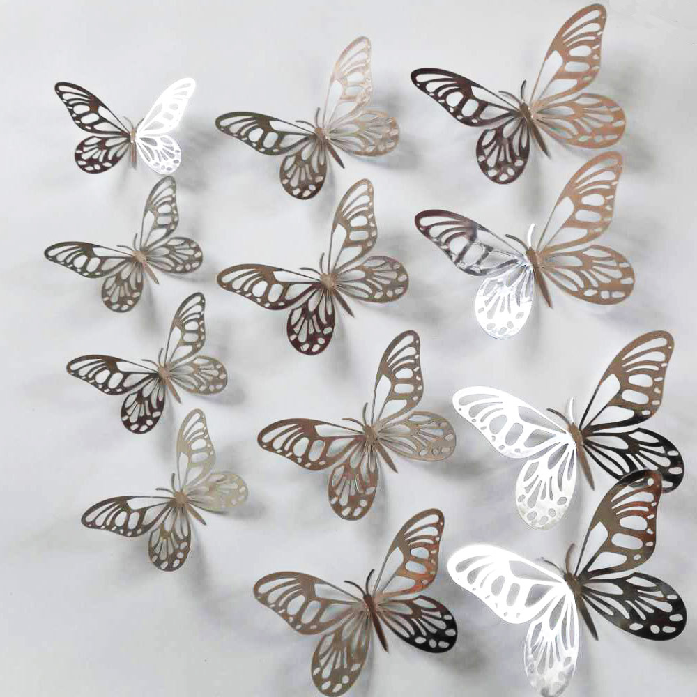 12Pcs/Set Gold Silver Hollow B - Wedding Package Gold ulasan dan harga