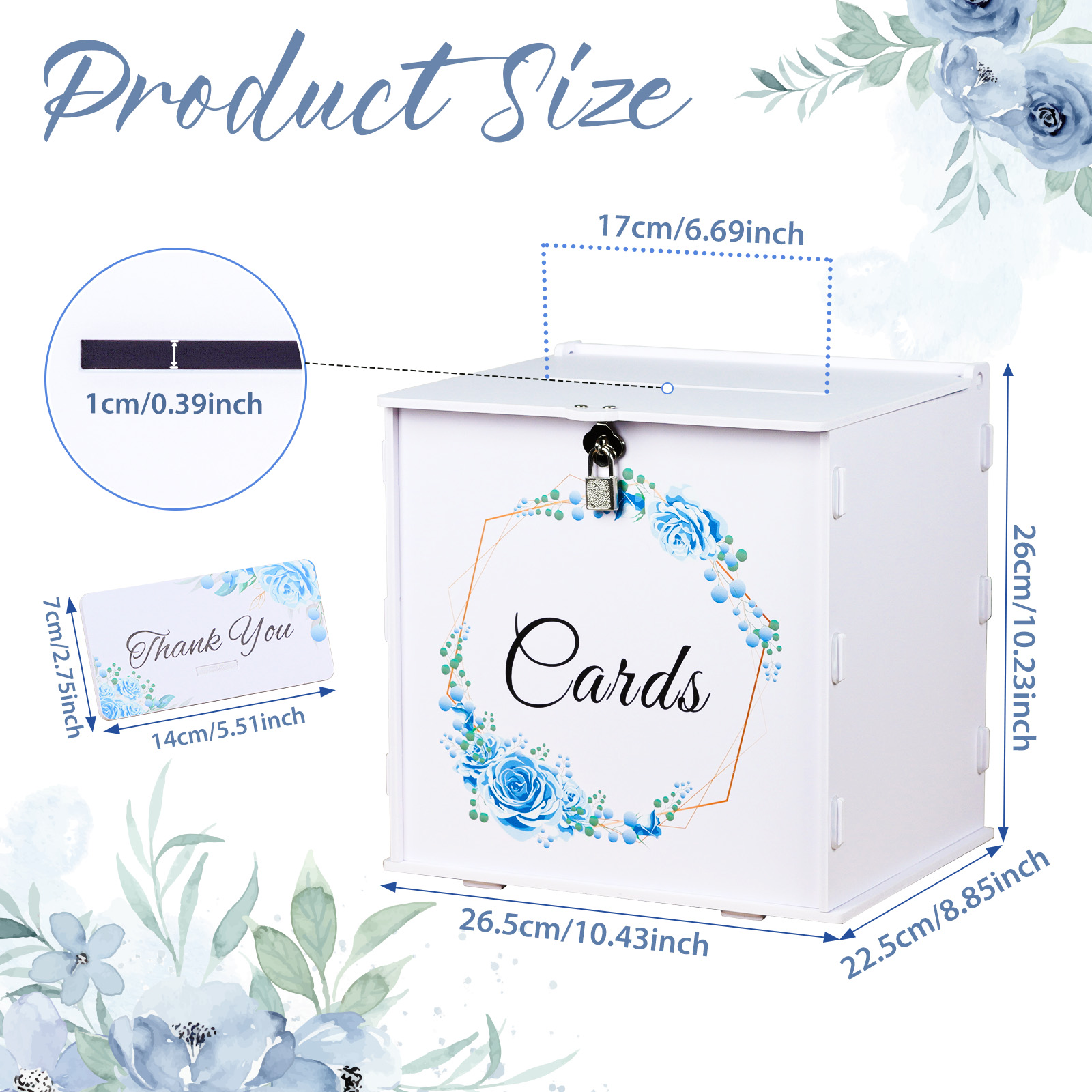 White Wedding Card Box with Lo - Wedding Card Box ulasan dan harga