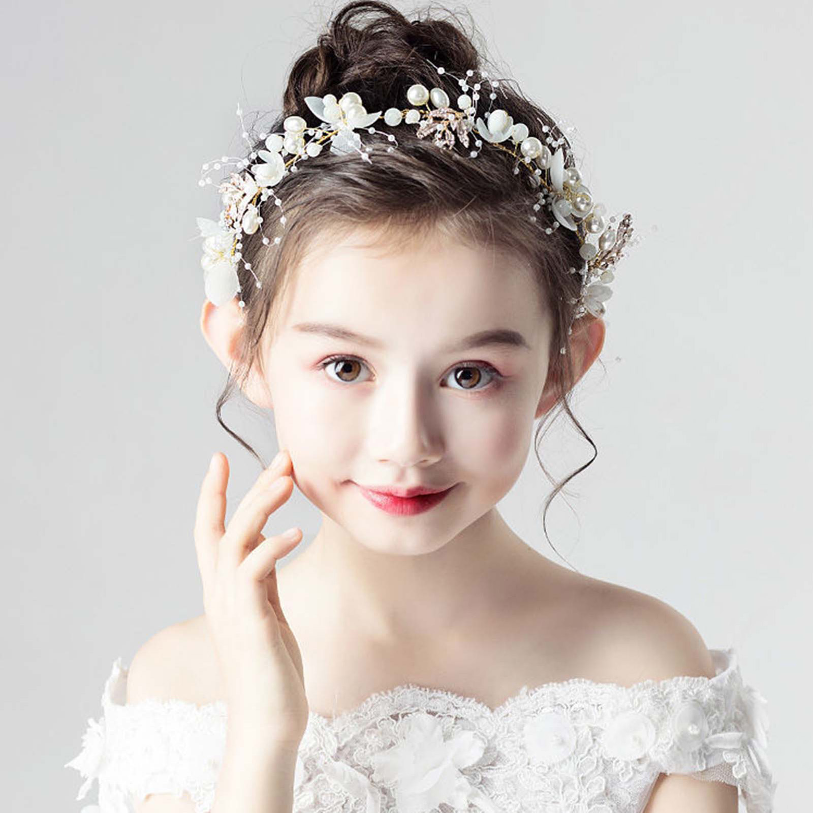 Pearls flower Headband Bridal  - Wedding Arch Flower ulasan dan harga