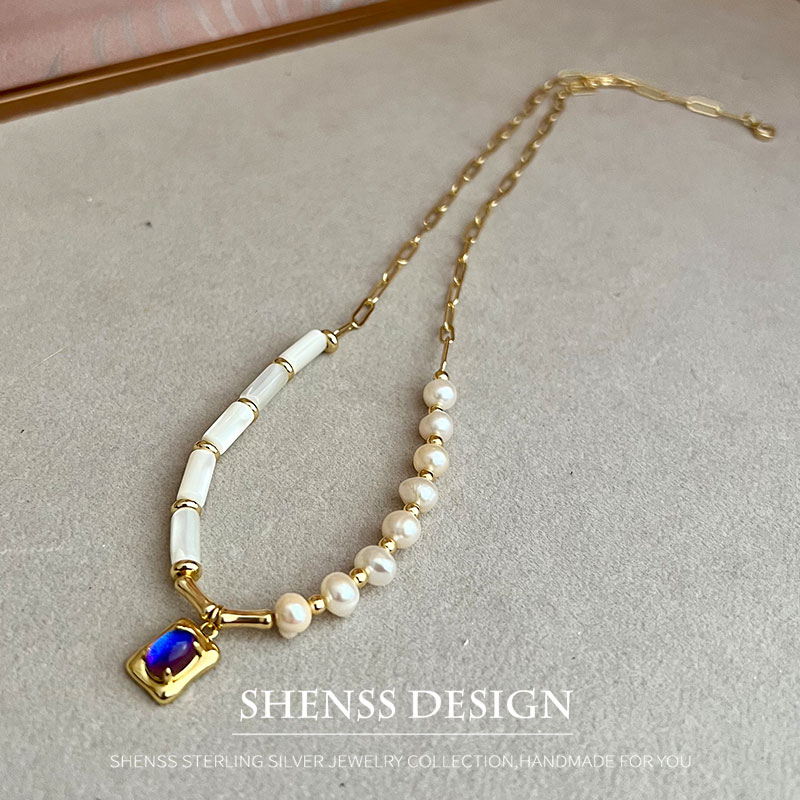 Natural 5-6mm Pearl Shell Neck - Wedding Package Gold ulasan dan harga
