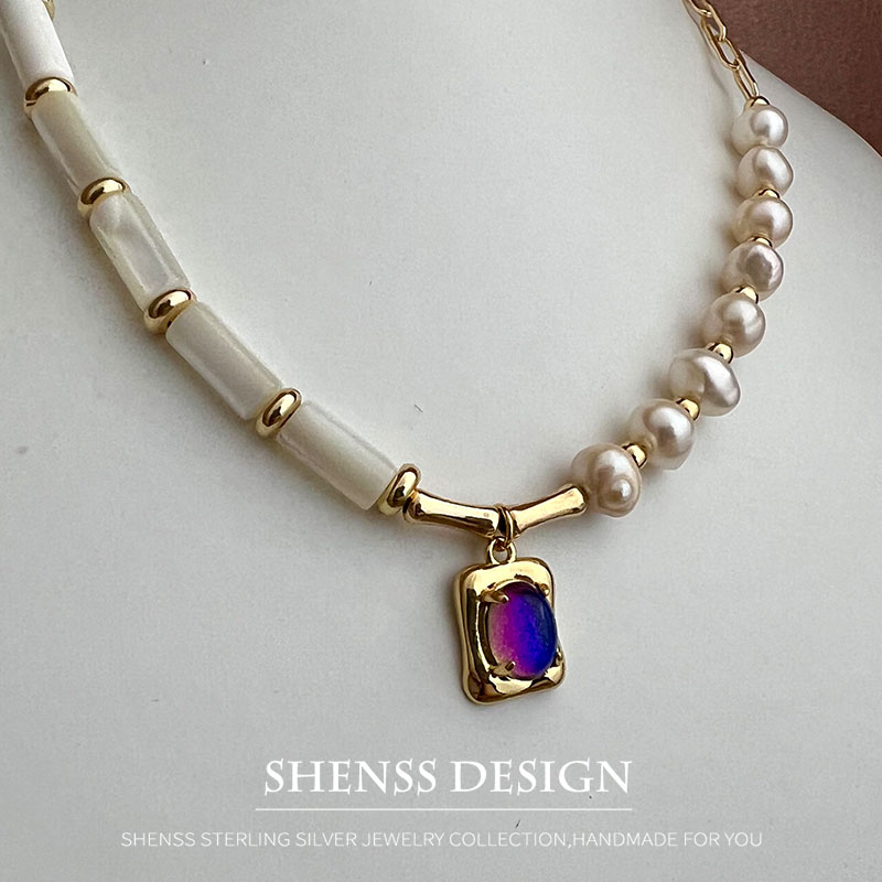 Natural 5-6mm Pearl Shell Neck - Wedding Package Gold ulasan dan harga