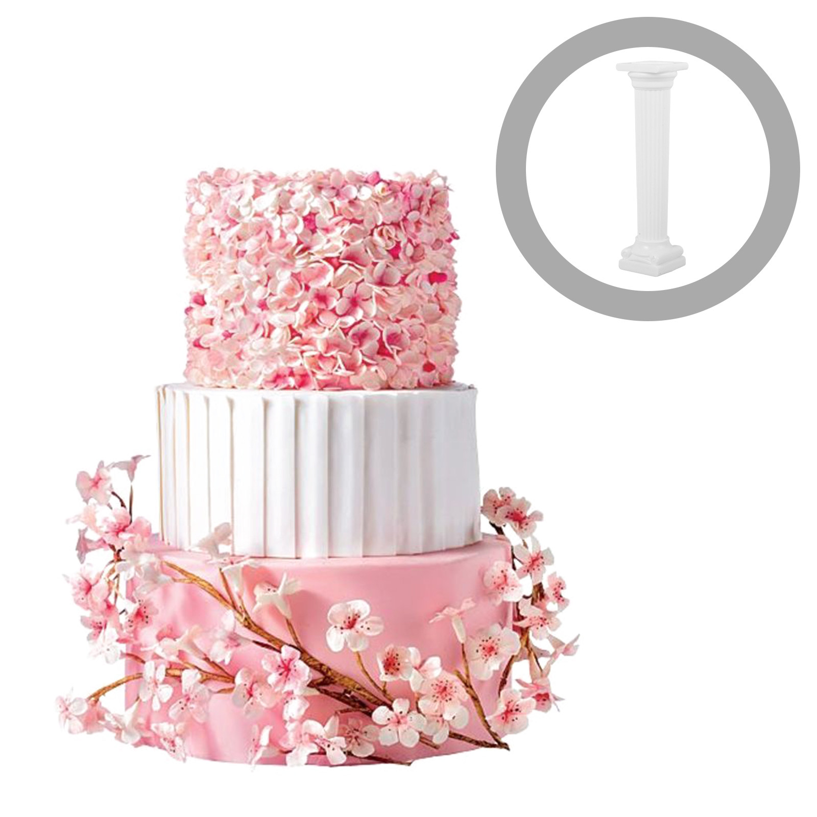 4Pcs Roman Column Cake Pillar  - Wedding Support ulasan dan harga