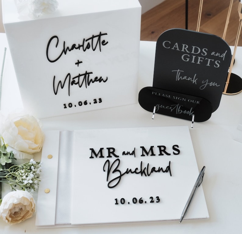 White Card Box for Wedding 3D  - Wedding Card Box ulasan dan harga