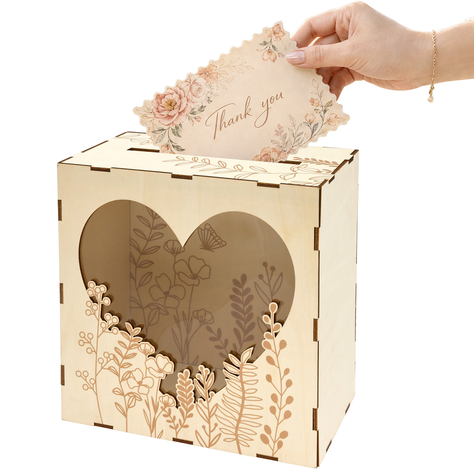 Wedding Card Box Wooden Weddin - Wedding Card Box ulasan dan harga