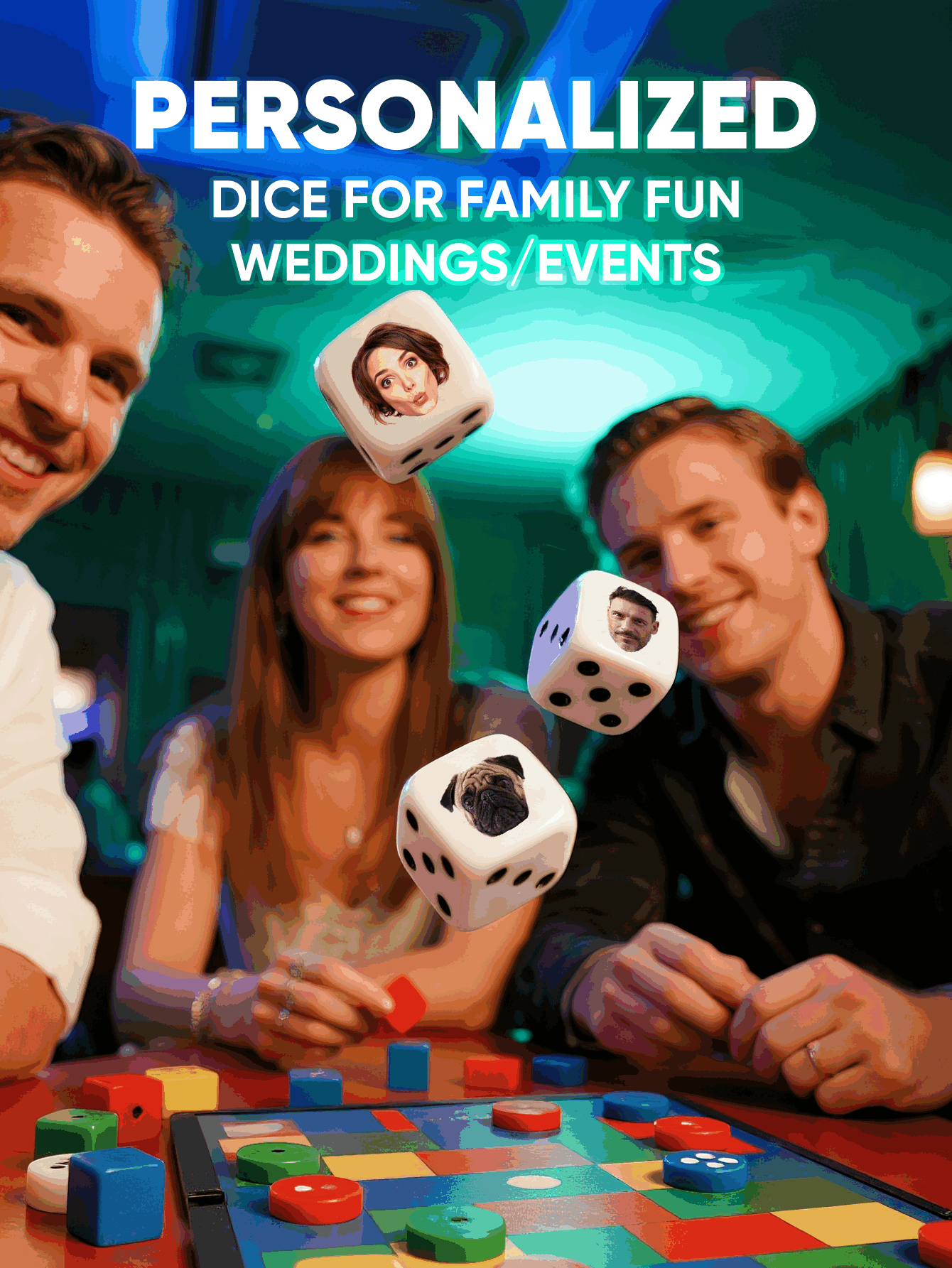 Custom Face Dice Personalized  - Wedding Souvenir ulasan dan harga