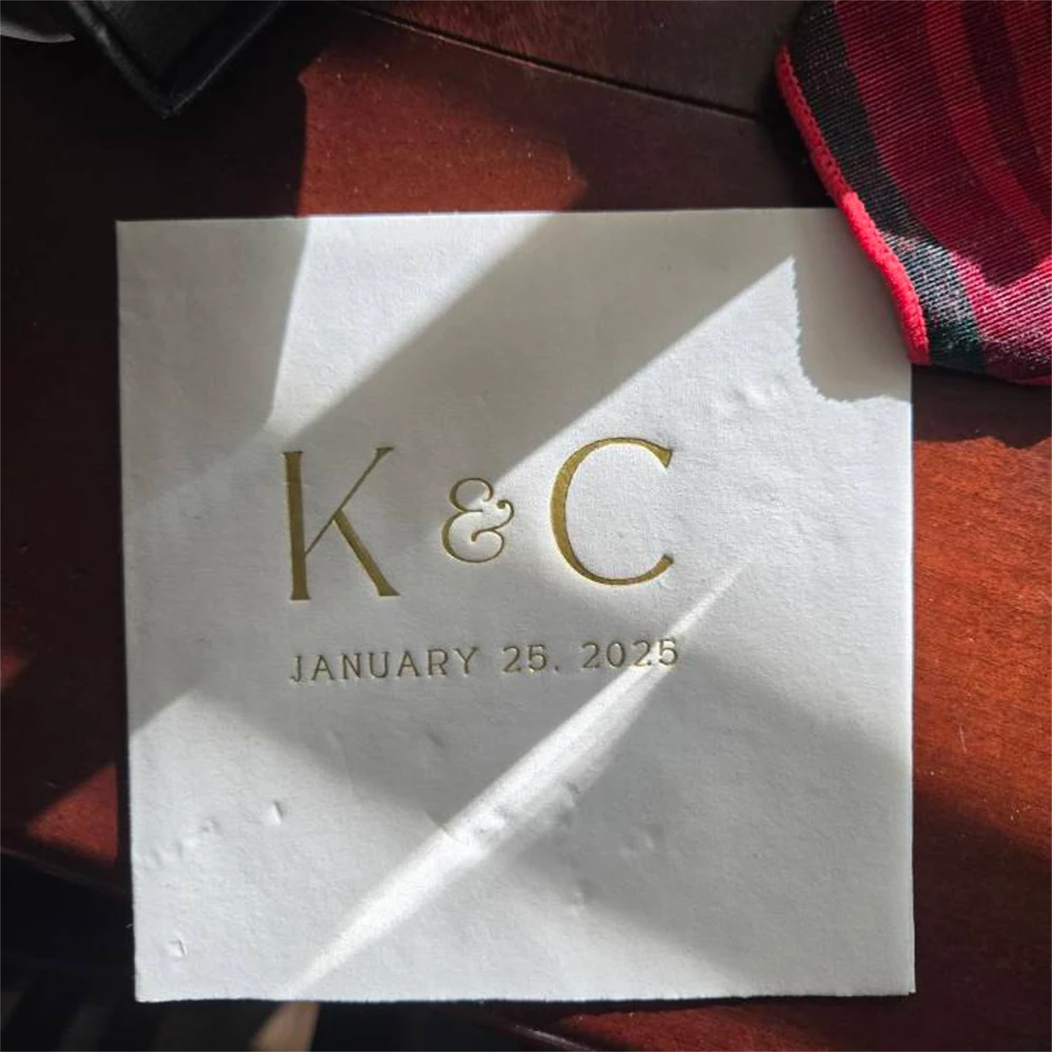 Wedding Cocktail Napkins Initi - Wedding Package Gold ulasan dan harga