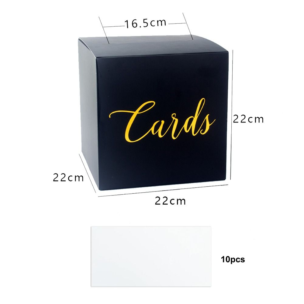 Storage Box White Black Weddin - Wedding Card Box ulasan dan harga