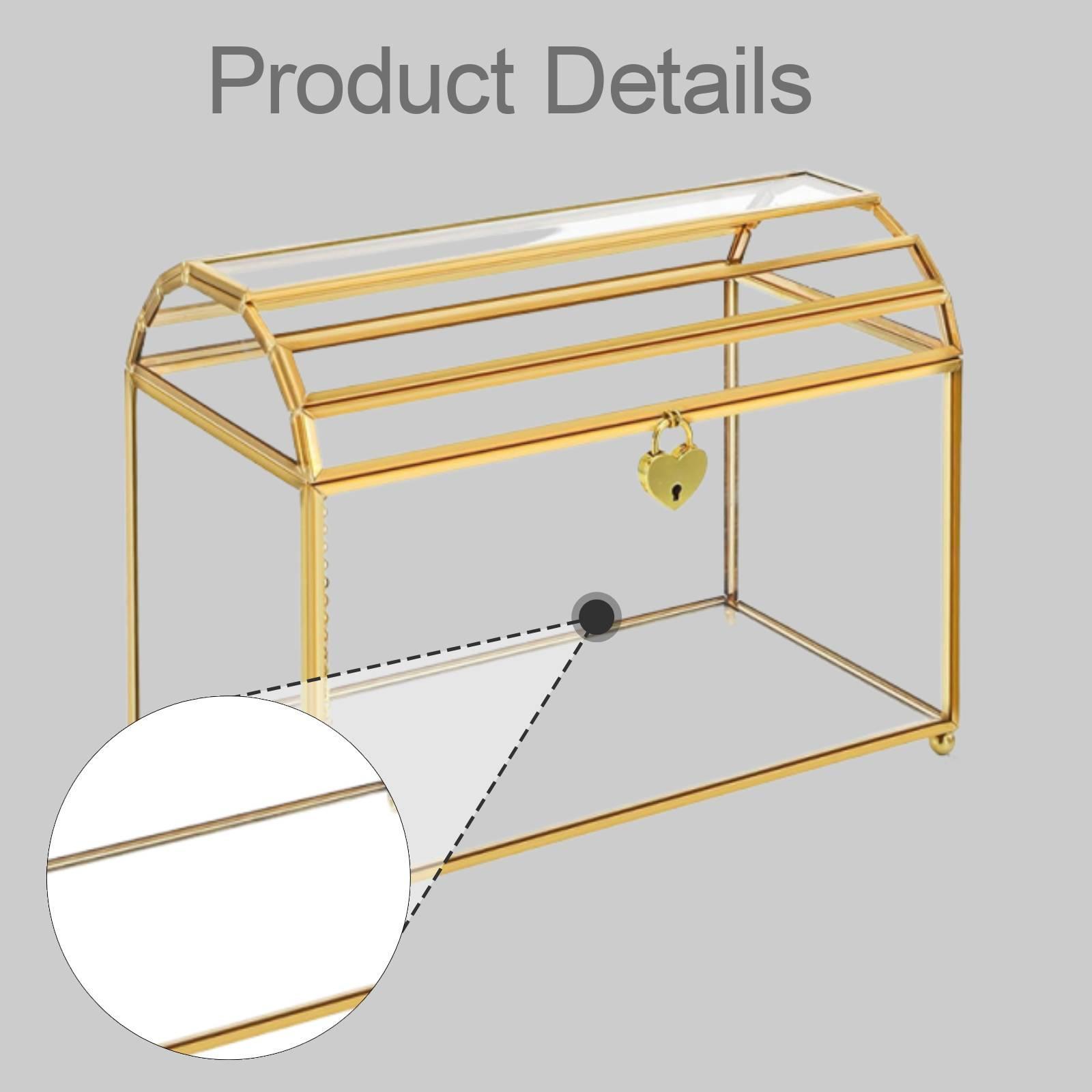 Glass Wedding Card Box Portabl - Wedding Card Box ulasan dan harga