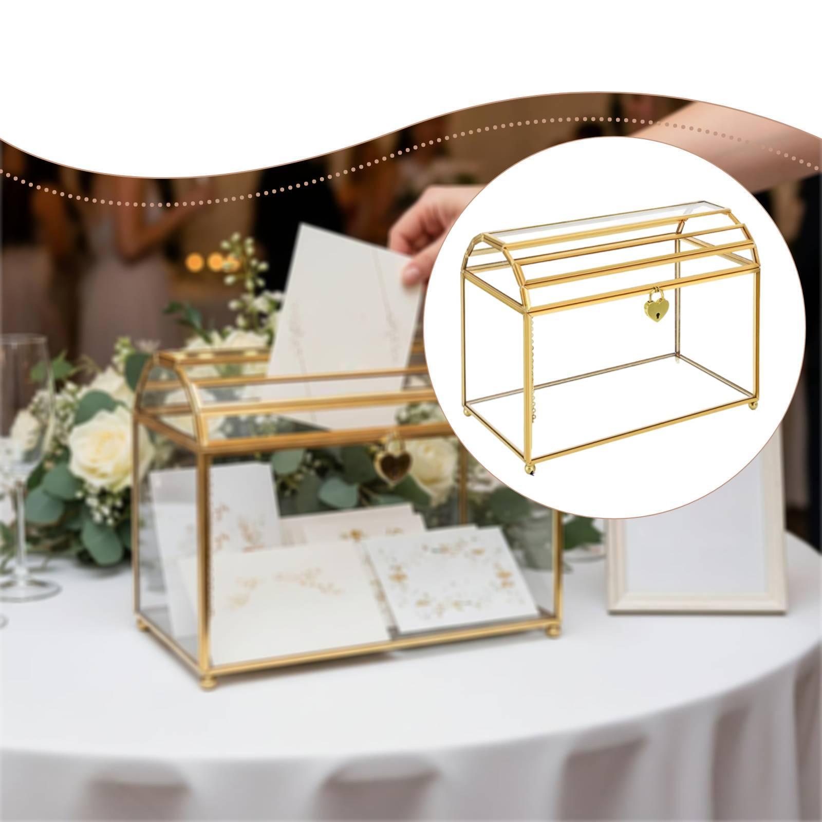 Glass Wedding Card Box Portabl - Wedding Card Box ulasan dan harga