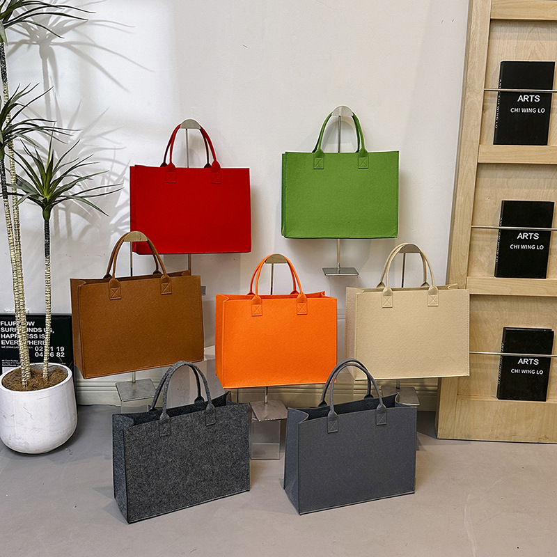 Vintage Solid Color Tote Bag f - Wedding Souvenir ulasan dan harga