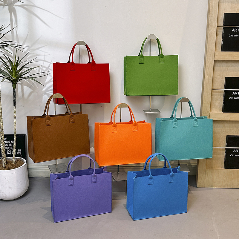 Vintage Solid Color Tote Bag f - Wedding Souvenir ulasan dan harga