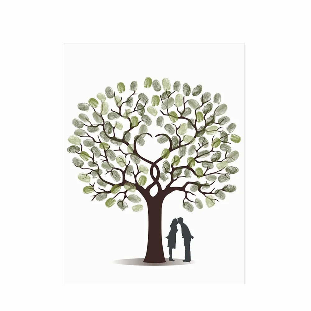 Wedding Fingerprint Tree Canva - Wedding Souvenir ulasan dan harga