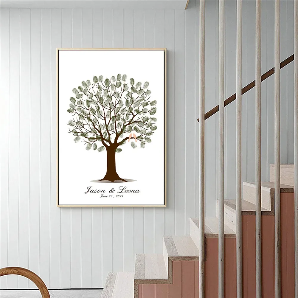 Wedding Fingerprint Tree Canva - Wedding Souvenir ulasan dan harga