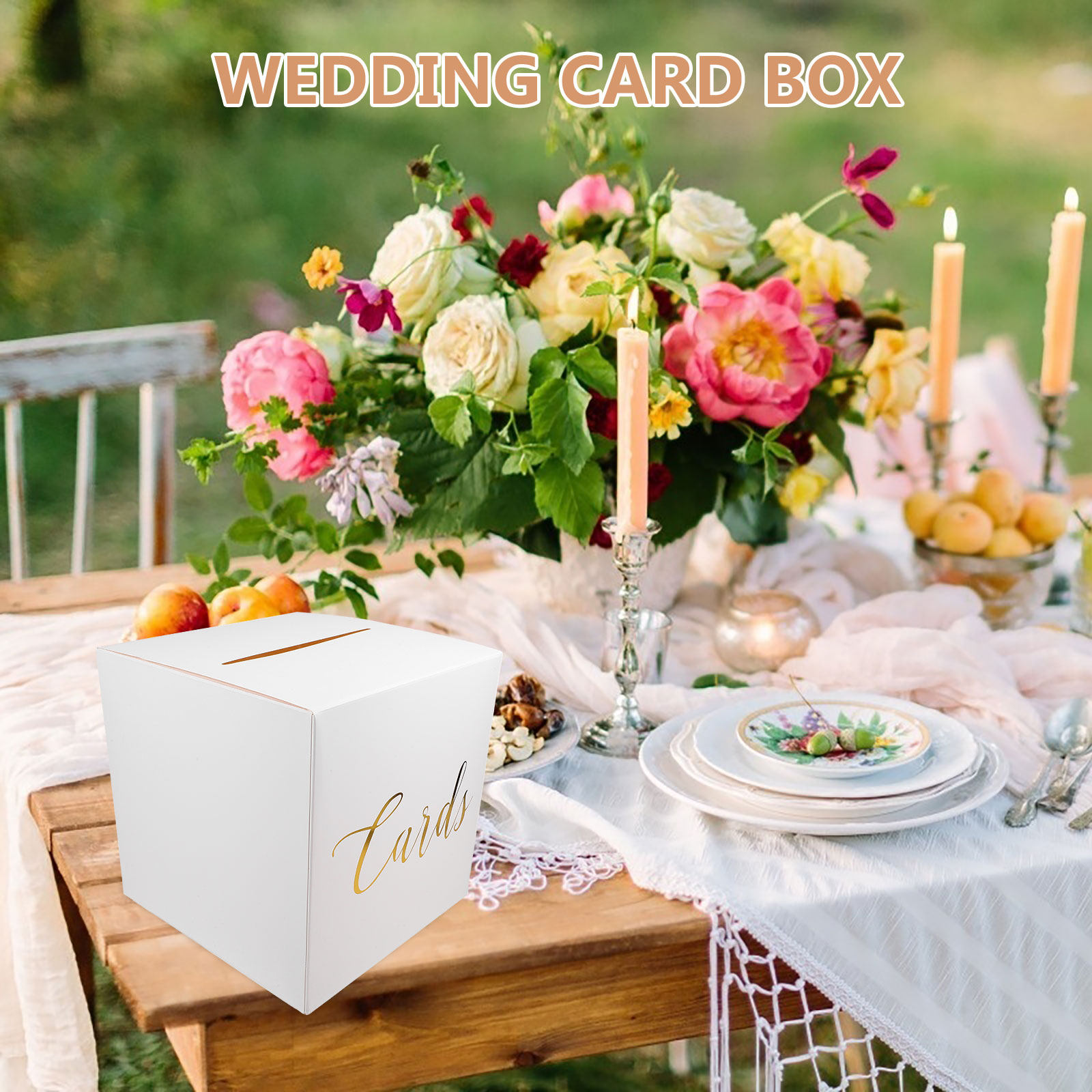 1Set Wedding Card Box Sturdy P - Wedding Card Box ulasan dan harga