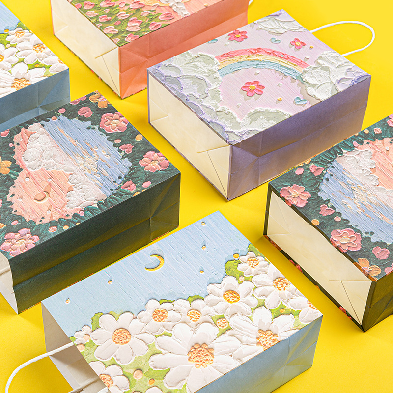 Oil Painting Pattern Kraft Pap - Wedding Supply Shops ulasan dan harga