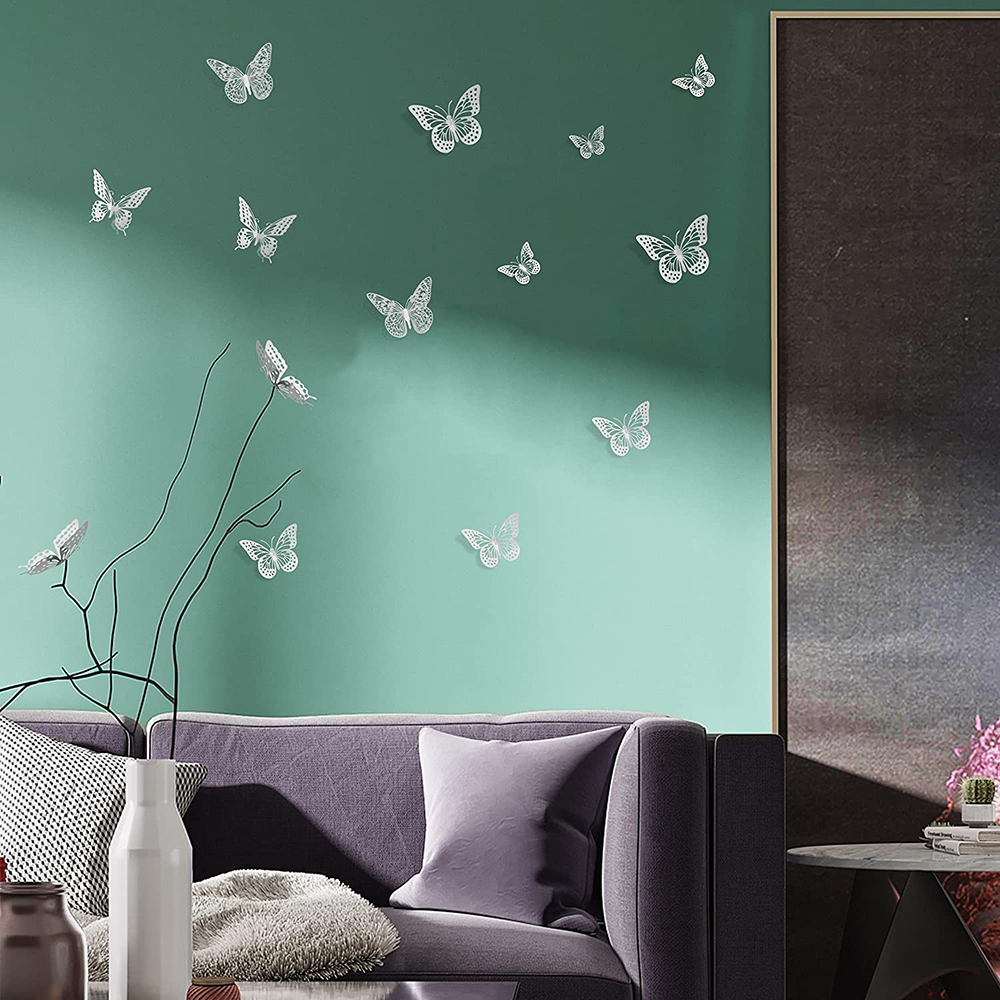 Gold 3D Butterfly Wall Decorat - Wedding Package Gold ulasan dan harga