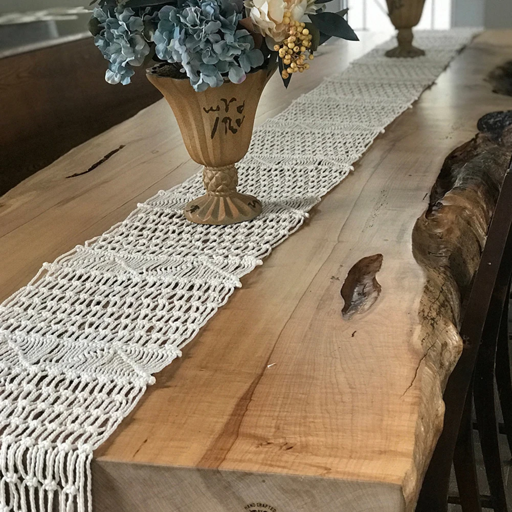 Macrame Boho Table Runner For  - Wedding Supply Rentals ulasan dan harga