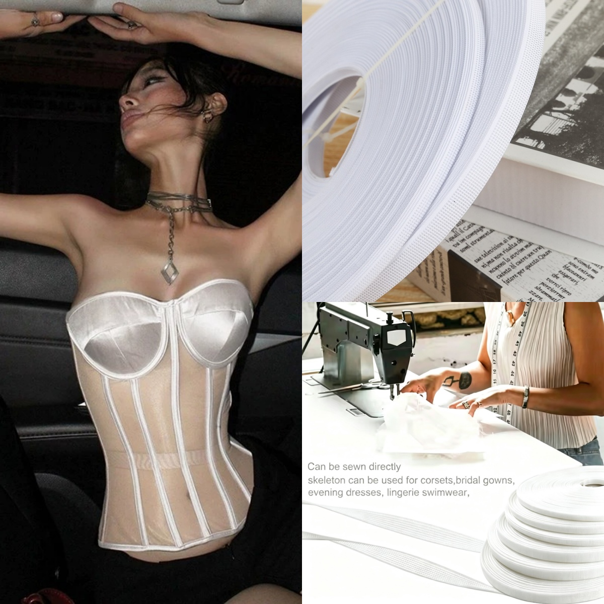 Polyester Fish Boning Tape Cri - Wedding Support ulasan dan harga