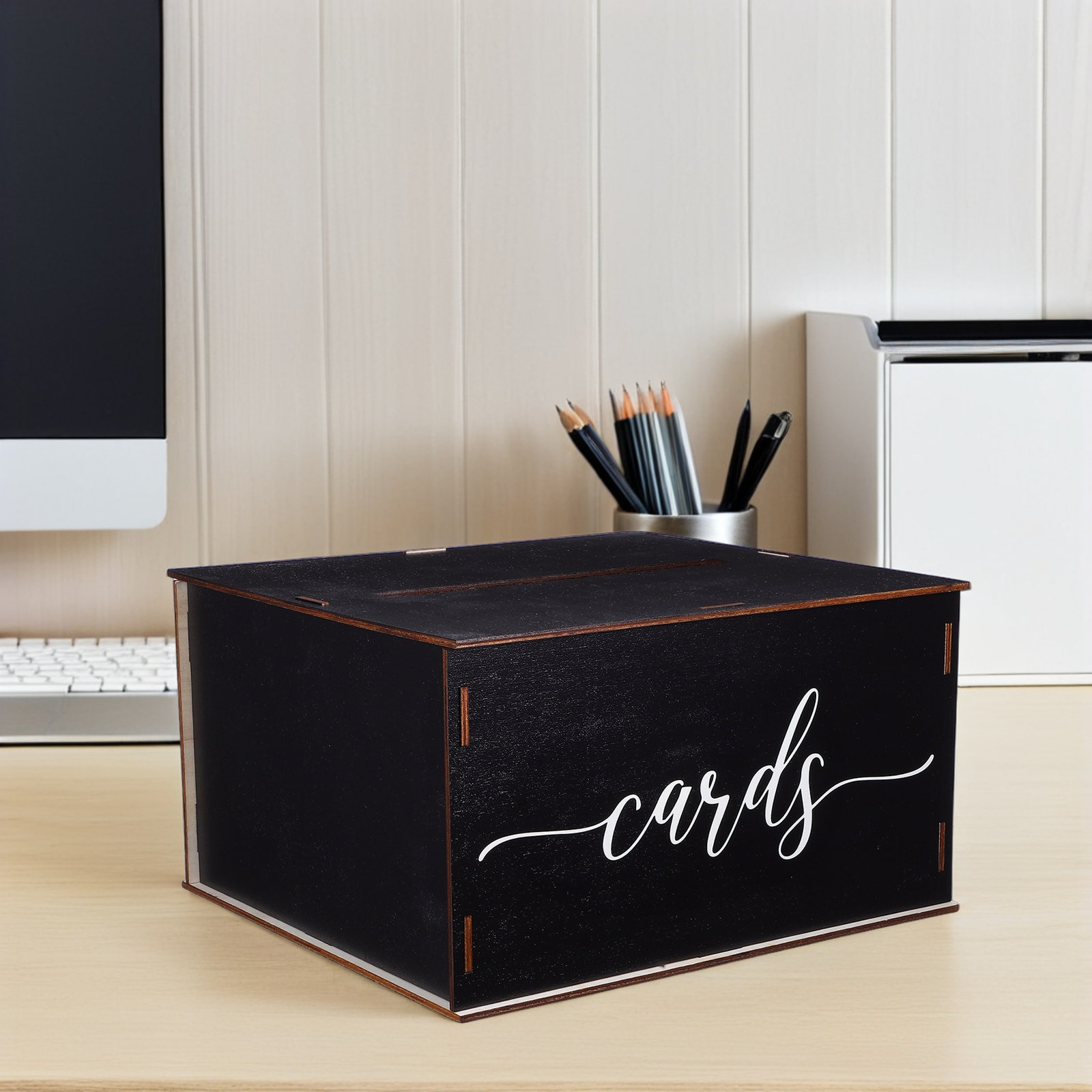 Wooden Card Box Wedding Rustic - Wedding Card Box ulasan dan harga