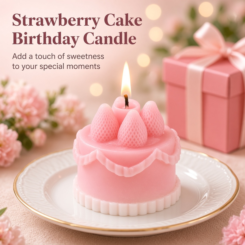 1Pc Cake-Shaped Scented Candle - Wedding Souvenir ulasan dan harga