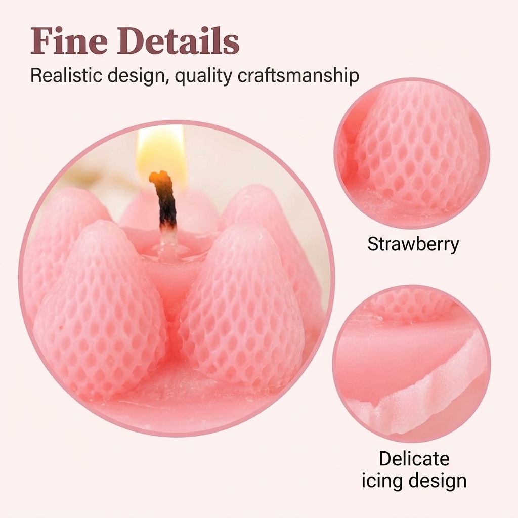 1Pc Cake-Shaped Scented Candle - Wedding Souvenir ulasan dan harga