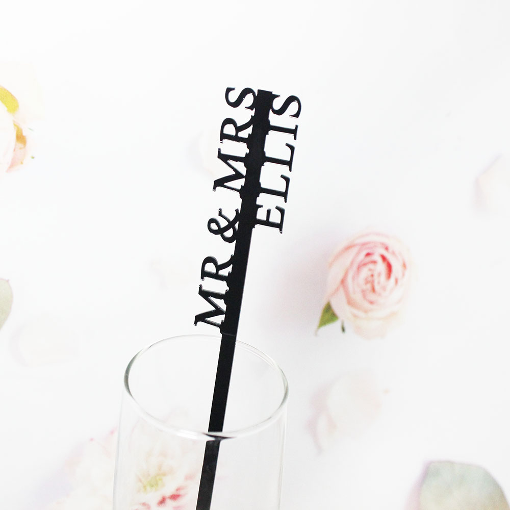 Personalized Drink Stirrers We - Wedding Souvenir ulasan dan harga
