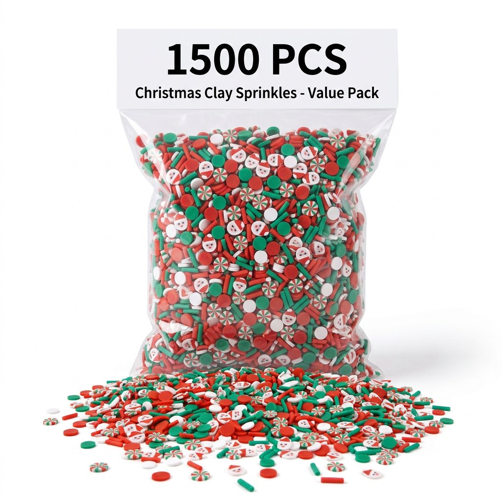 1500pcs Christmas Clay Sprinkl - Wedding Supply In Bulk ulasan dan harga