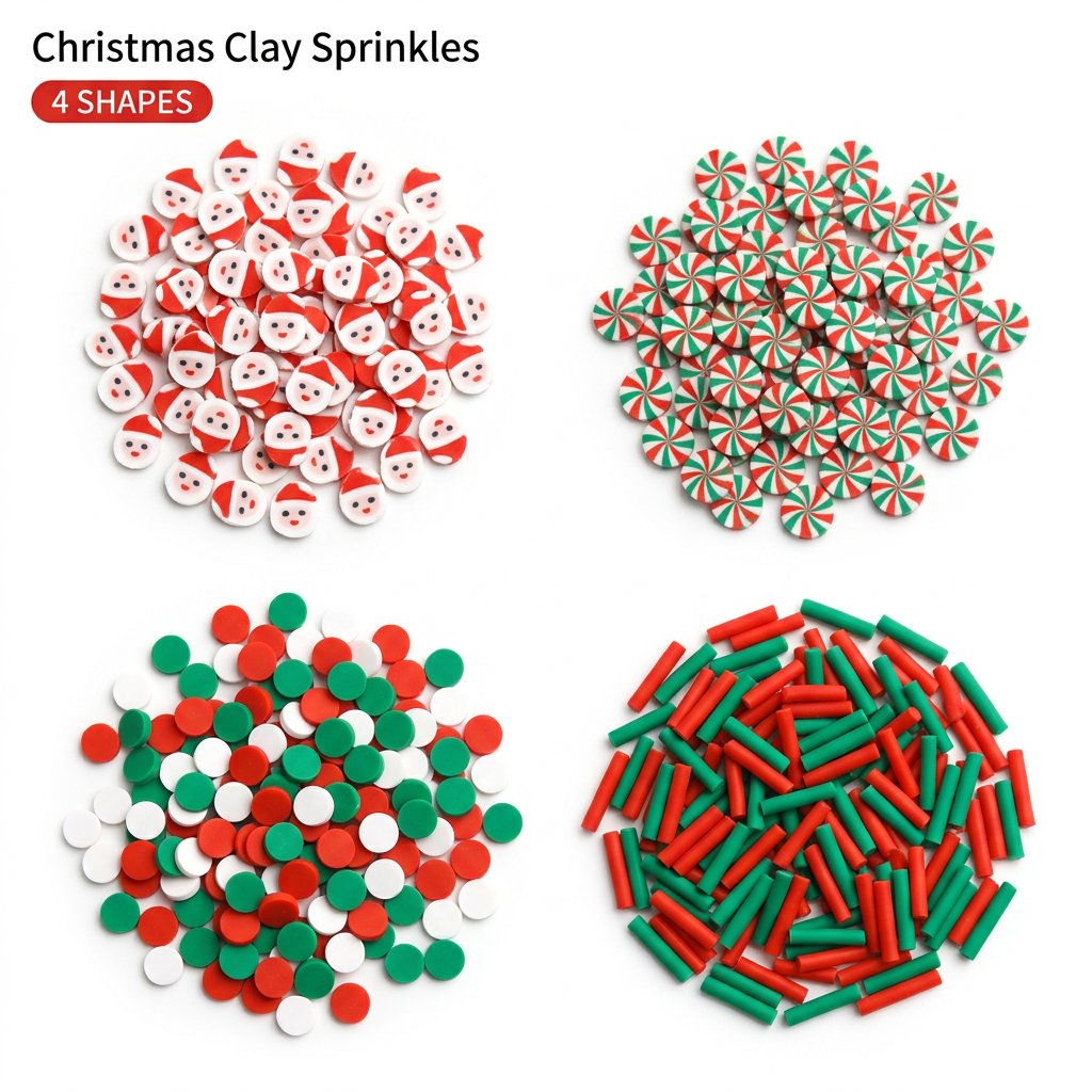 1500pcs Christmas Clay Sprinkl - Wedding Supply In Bulk ulasan dan harga