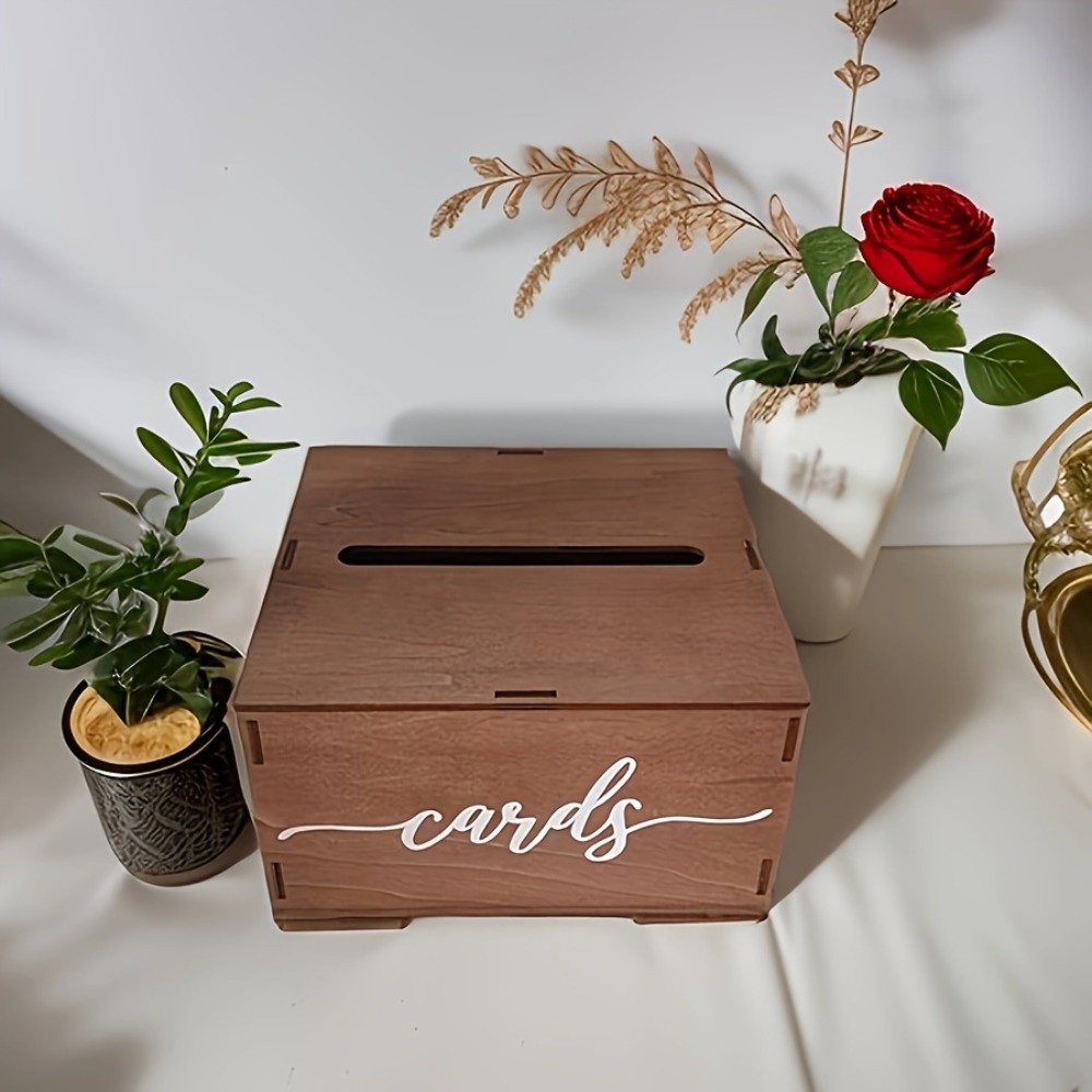 New Wooden Wedding Card Box wi - Wedding Card Box ulasan dan harga
