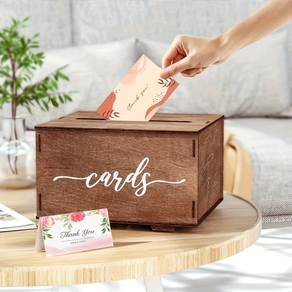 New Wooden Wedding Card Box wi - Wedding Card Box ulasan dan harga
