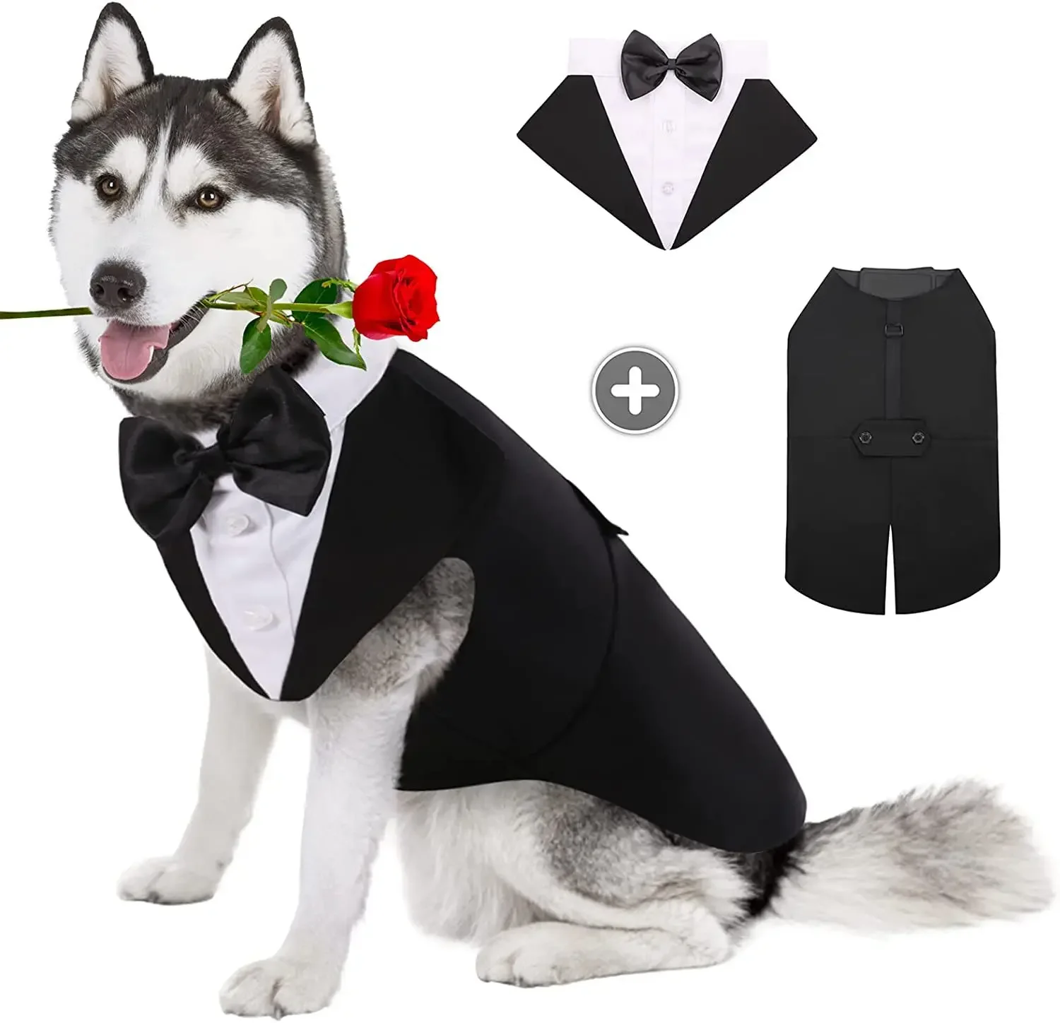 Pet Dog Clothes Wedding Shirt  - Suitsupply Wedding Tuxedo ulasan dan harga