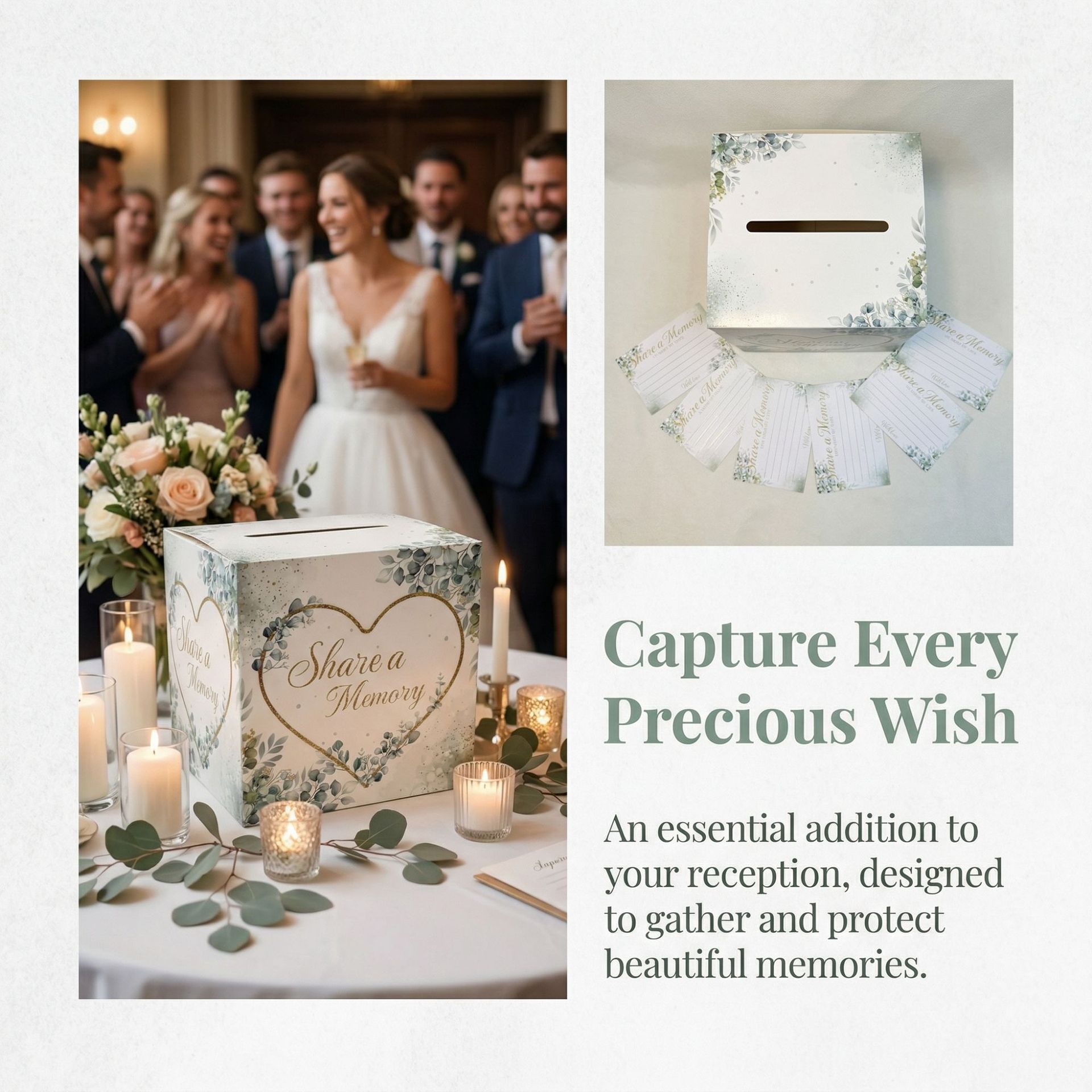 White Floral Wedding Card Box  - Wedding Card Box ulasan dan harga