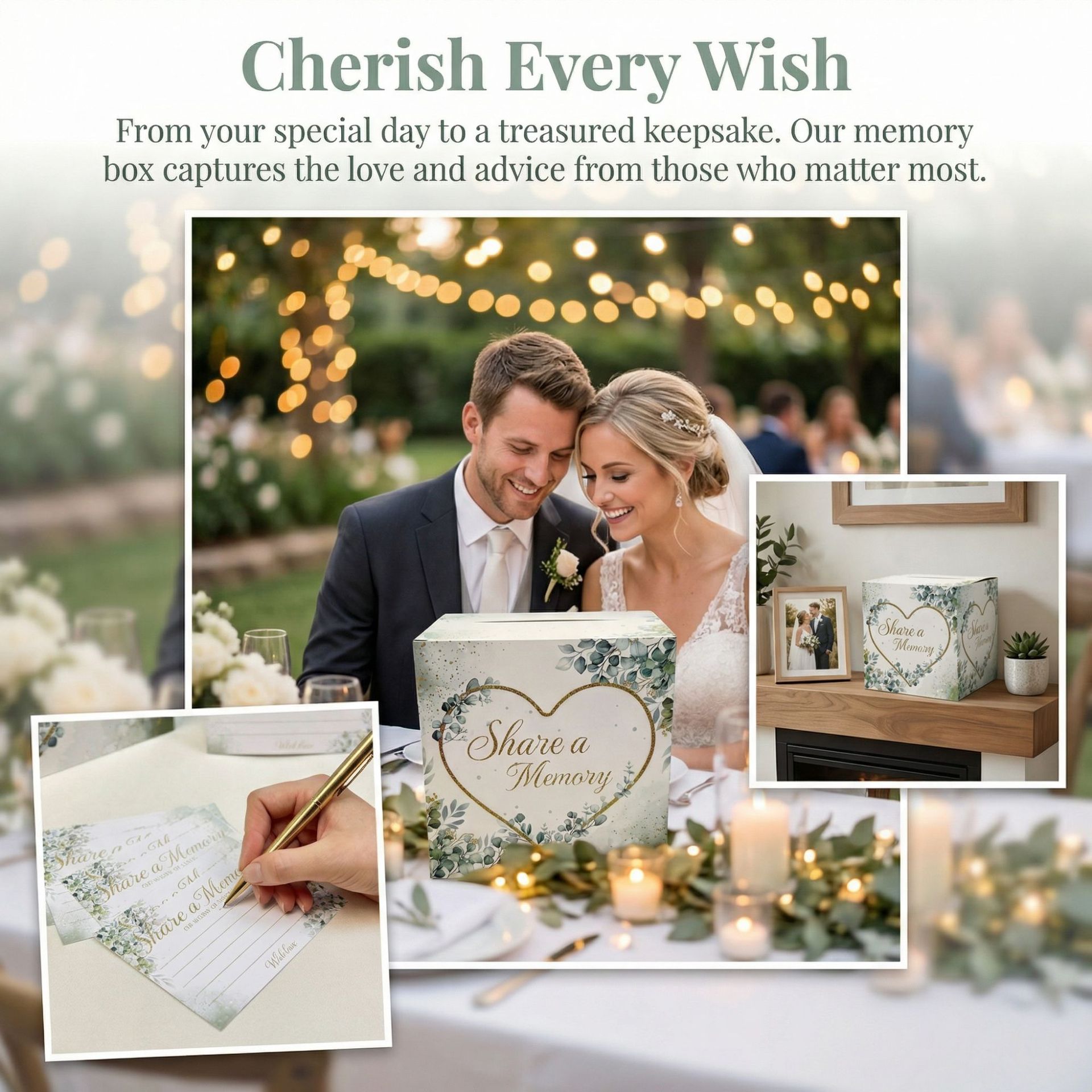 White Floral Wedding Card Box  - Wedding Card Box ulasan dan harga