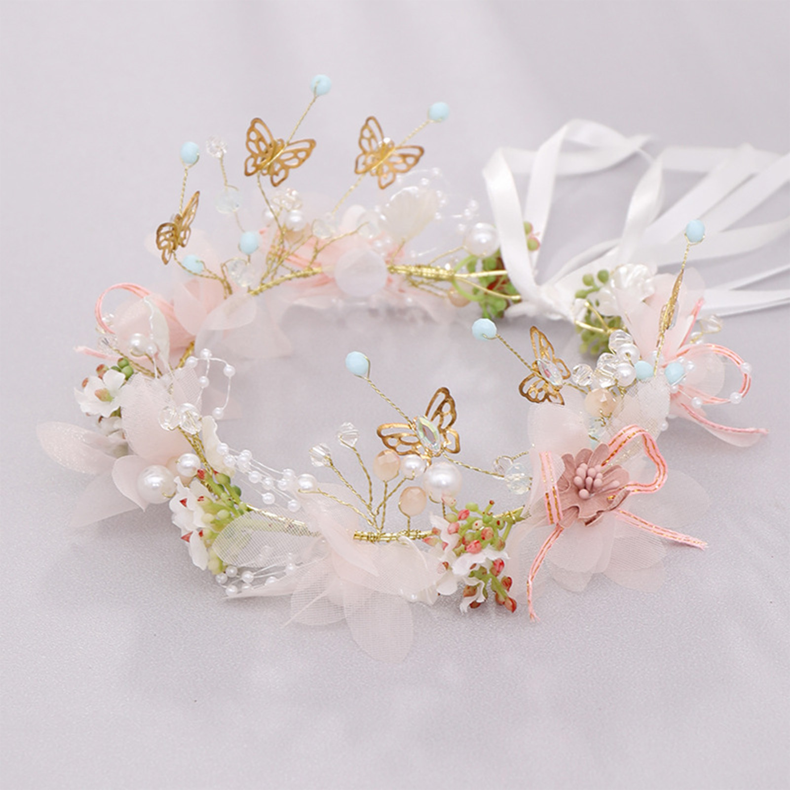 Women Girls Flower Headband Br - Wedding Arch Flower ulasan dan harga