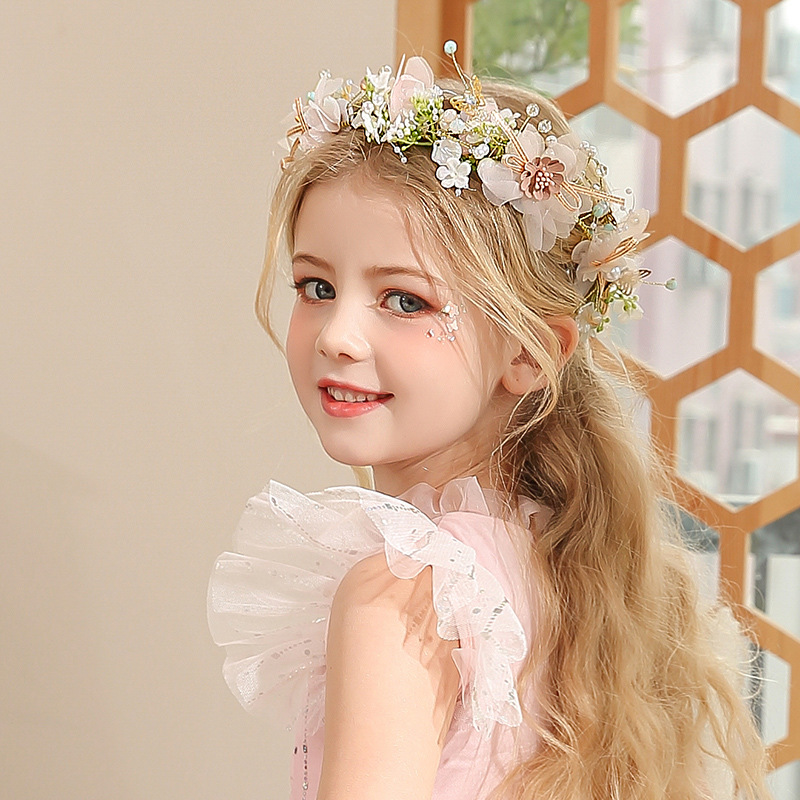 Women Girls Flower Headband Br - Wedding Arch Flower ulasan dan harga