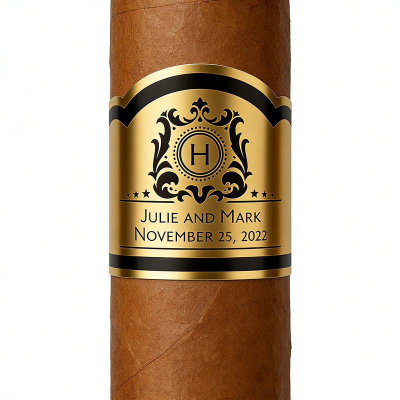 Custom Gold Foil Wedding Cigar - Wedding Souvenir ulasan dan harga
