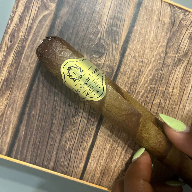 Custom Gold Foil Wedding Cigar - Wedding Souvenir ulasan dan harga