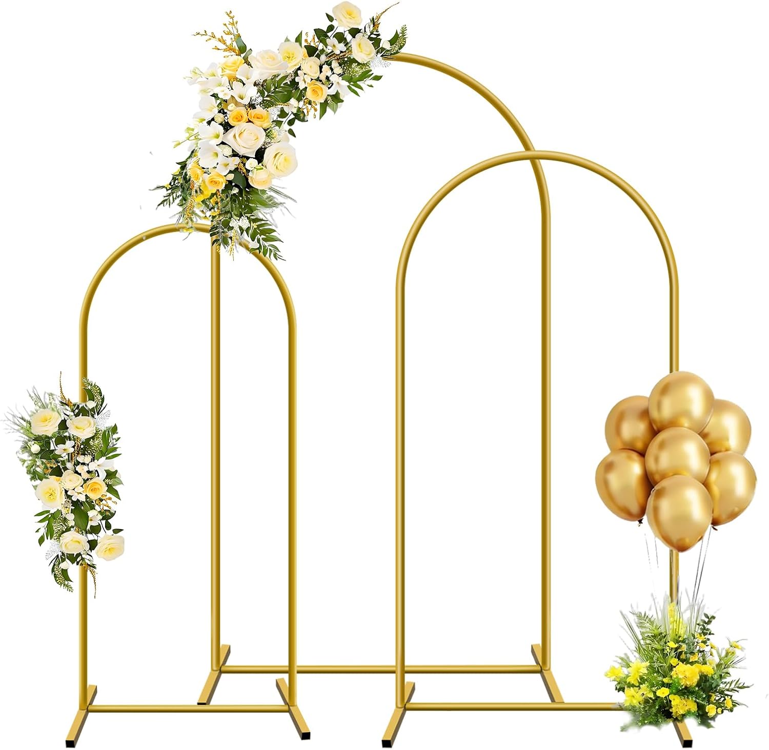 1pc Gold Metal Arch Backdrop S - Wedding Support ulasan dan harga
