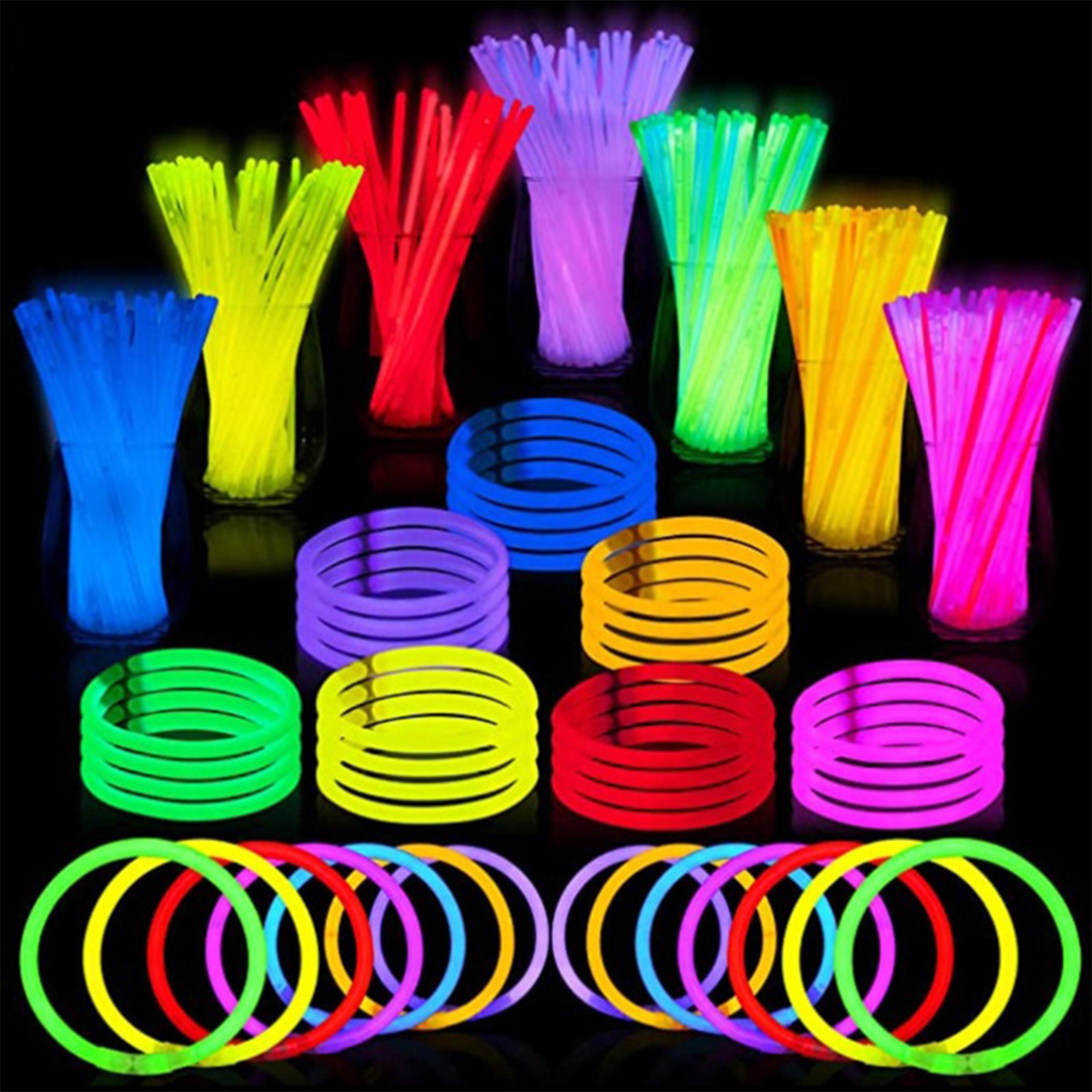 ‌100 Pack 20cm Fluorescent Glo - Wedding Supply In Bulk ulasan dan harga