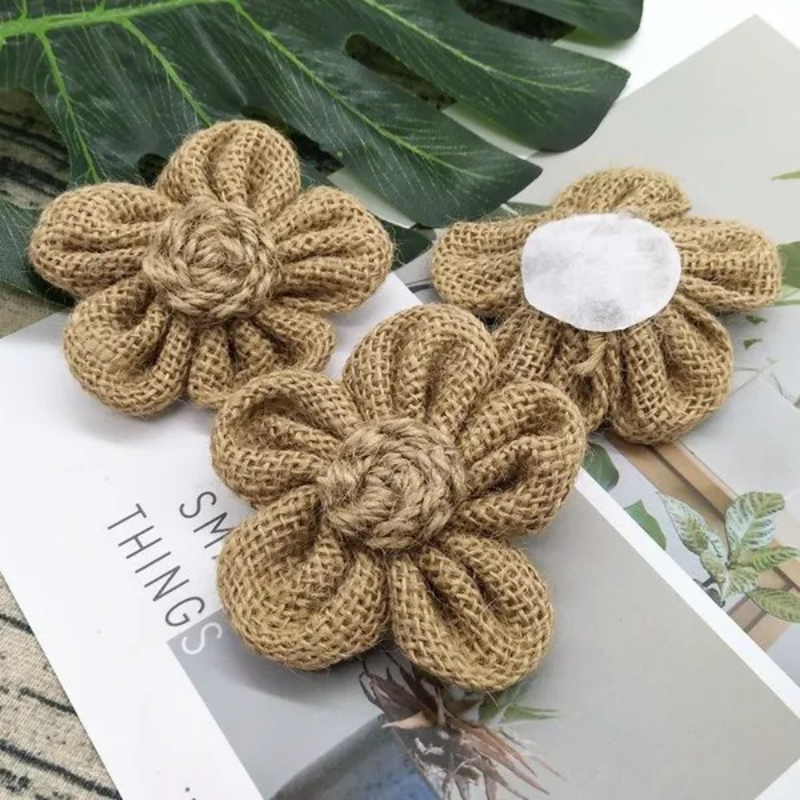 10Pcs Handmade Natural Jute Bu - Wedding Supply Rentals ulasan dan harga