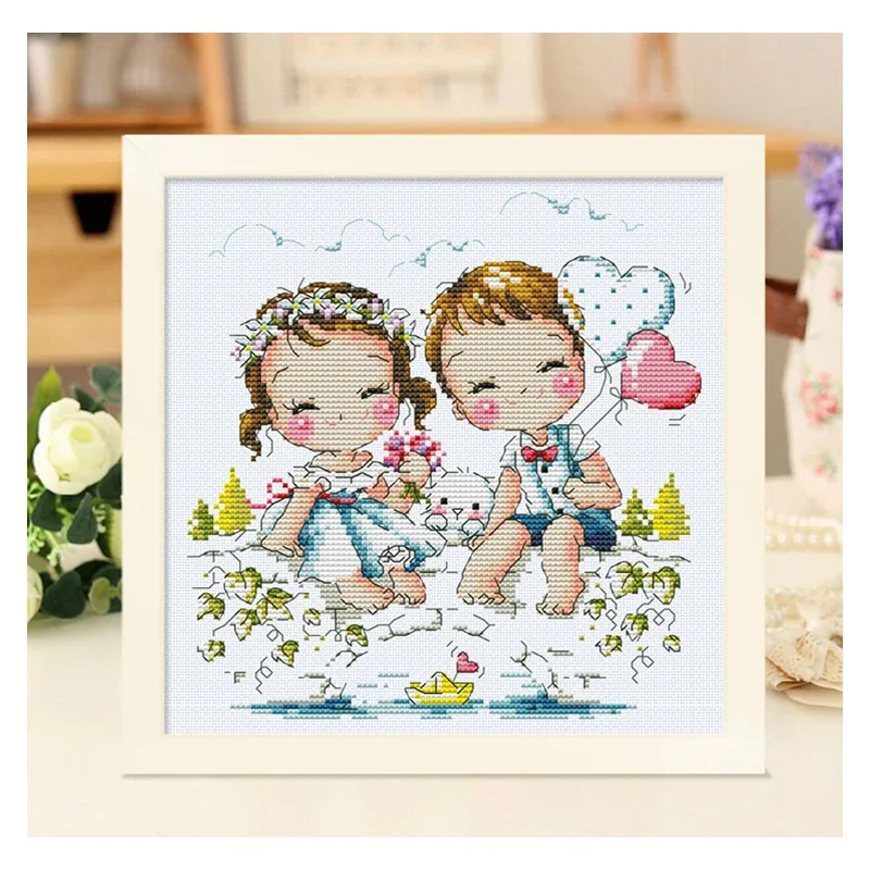 Amishop Counted Cross Stitch K - Wedding Package Gold ulasan dan harga