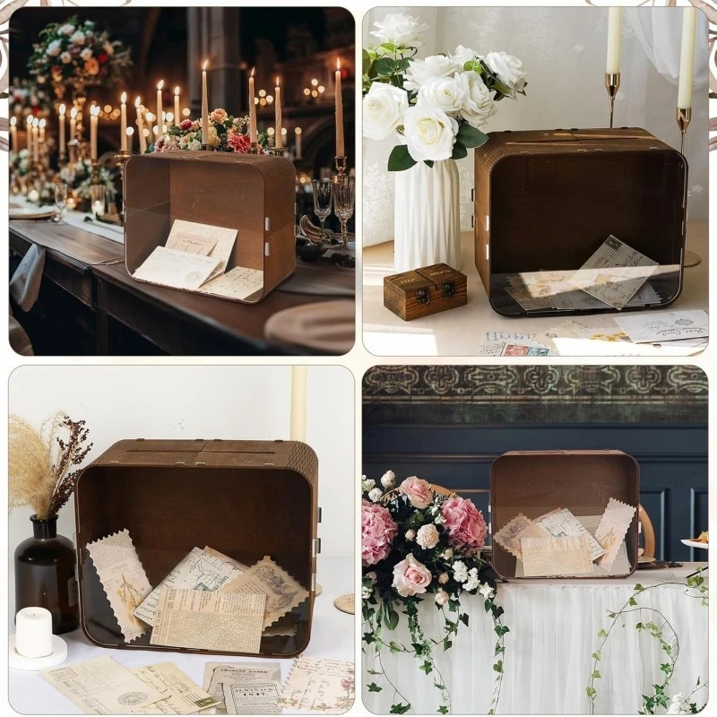 Wooden Wedding Card Box With A - Wedding Card Box ulasan dan harga