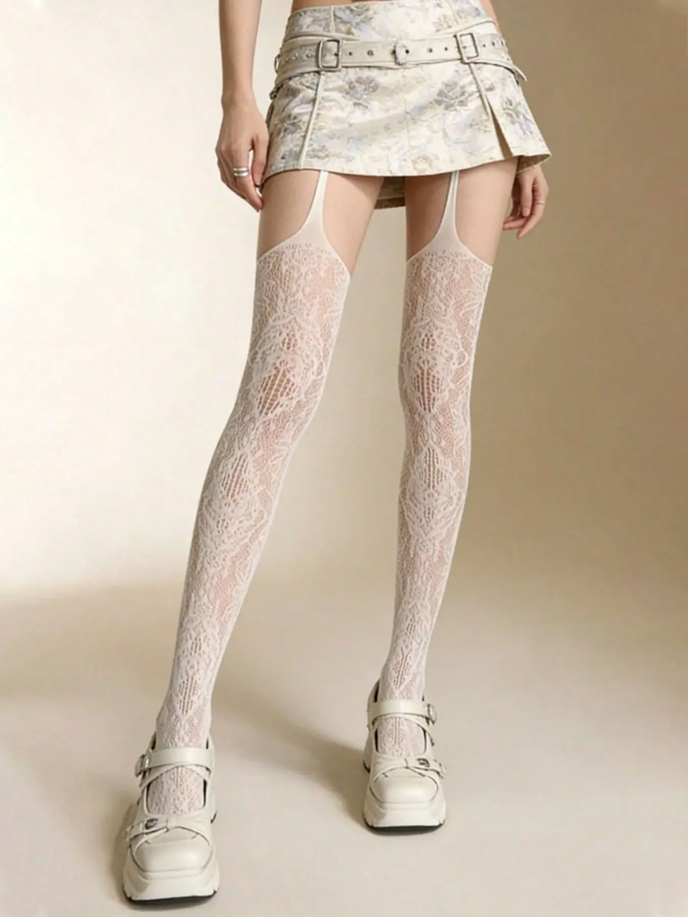 3 Pairs Floral Strappy Fishnet - Good Floral & Wedding Decor Supply ulasan dan harga