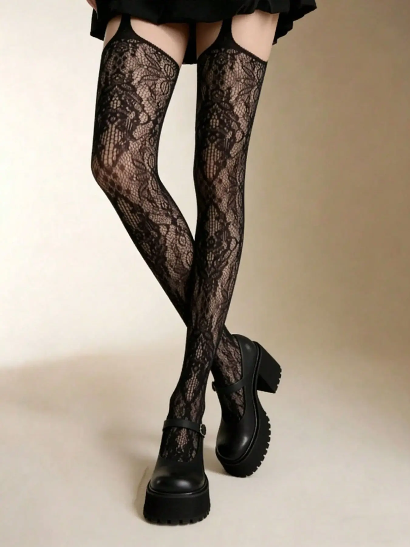 3 Pairs Floral Strappy Fishnet - Good Floral & Wedding Decor Supply ulasan dan harga