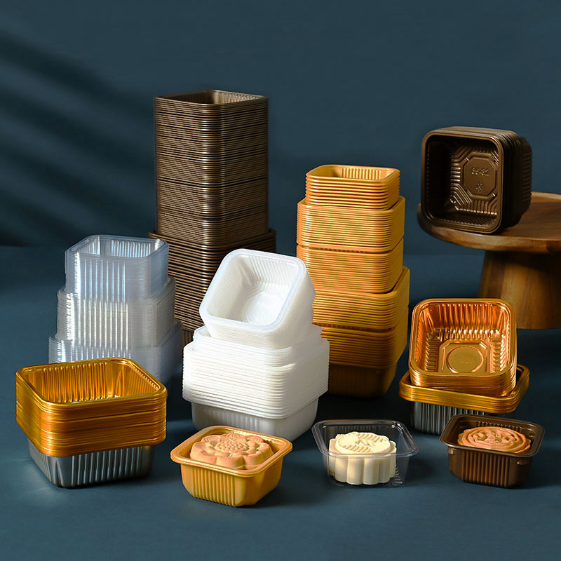 100pcs Mooncake Plastic Tray P - Wedding Event Supply ulasan dan harga