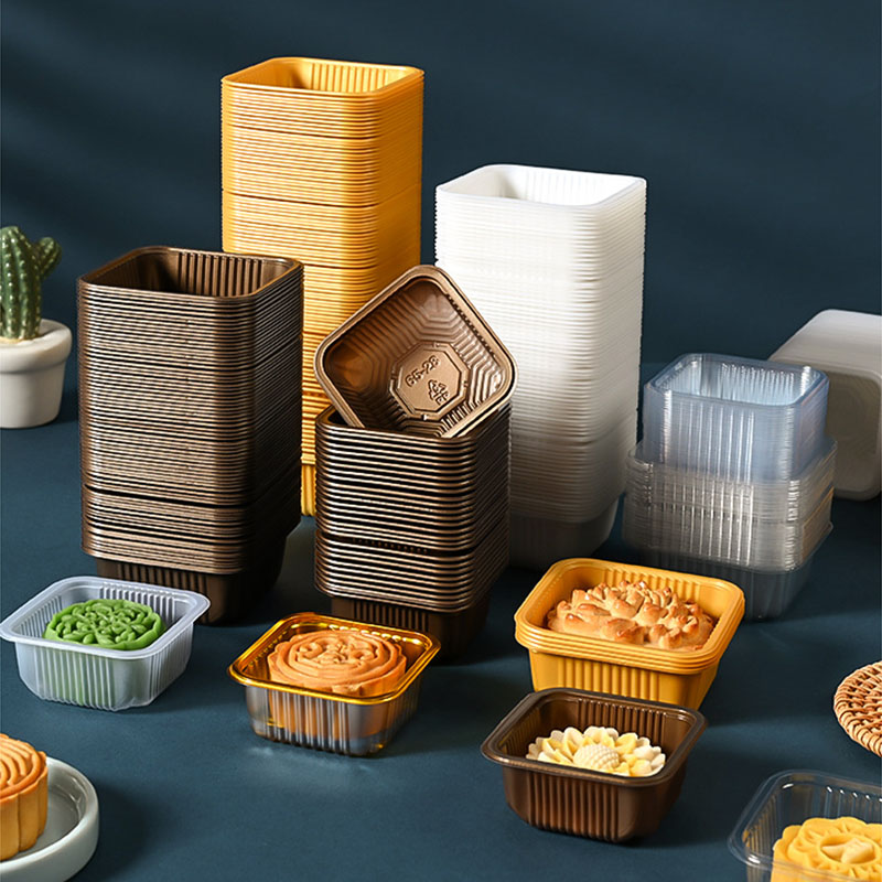 100pcs Mooncake Plastic Tray P - Wedding Event Supply ulasan dan harga