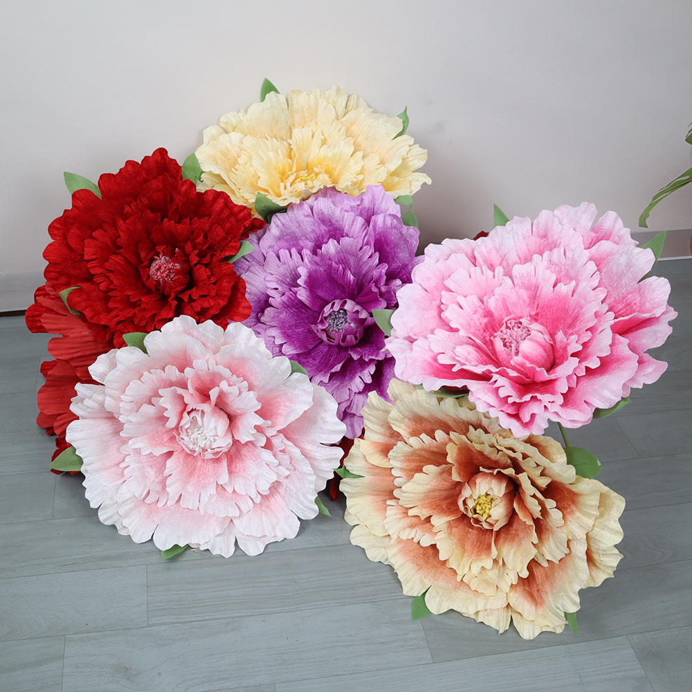 30-80cm Giant Velvet Peony Flo - Wedding Supply In Bulk ulasan dan harga