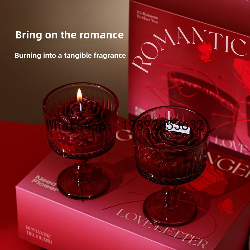 LZ rose scented candle modelin - Wedding Souvenir ulasan dan harga
